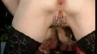 پیرسینگ, جاسوس, سکس ساحلی, آنال, بندگی, با, حلقه,, بدن ساز, زن برهنه